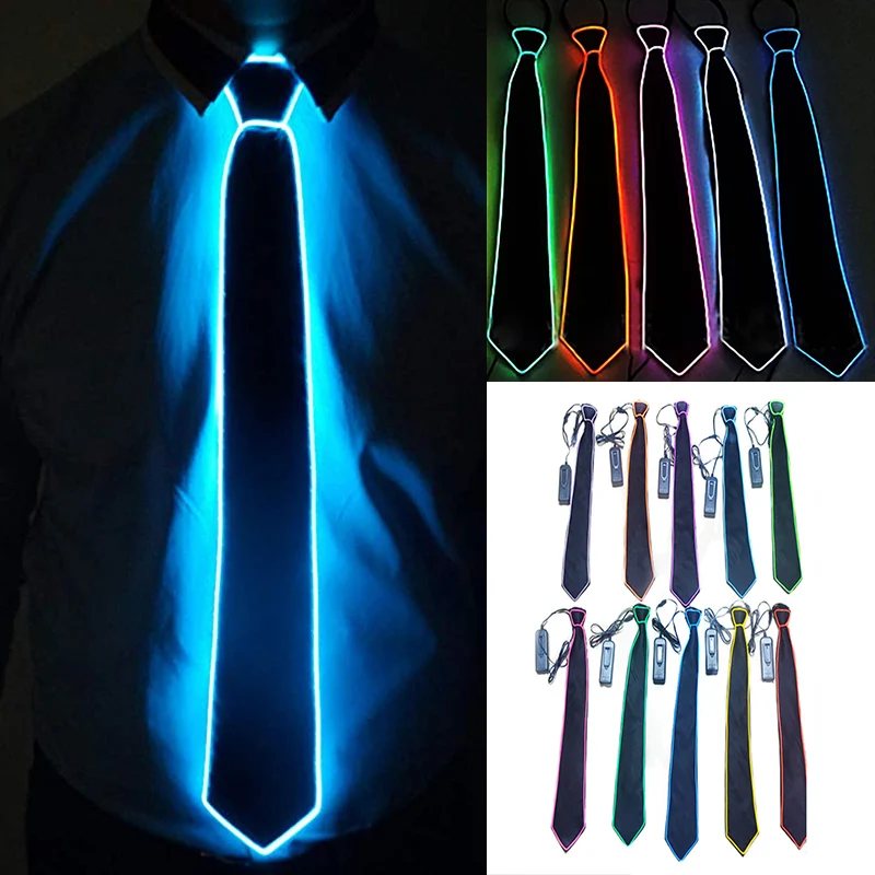 Светодиодный светильник EL Tie для рождества Хэллоуина Нового года музыкальный