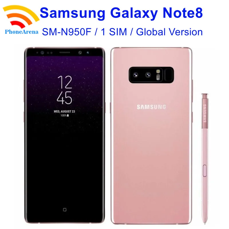 

Samsung Galaxy Note8 Note 8 N950F 90% New Global Version 6.3" 6GB RAM 64GB ROM NFC Octa Core Exynos Original 4G LTE Cell Phone