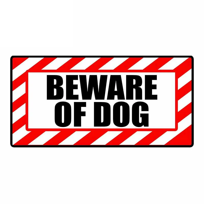 

Beware of Dog Red Cartoon Car Sticker Vinyl Auto Accessories Car Window Car Styling Decal PVC 13cm*7cm Cover Scratches