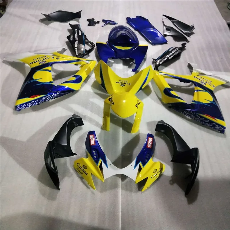 

New ABS Fairings Kit set Fit For SUZUKI GSXR600 GSXR750 06 07 R600 R750 K6 GSXR 600 750 2006 2007 custom yellow Blue Corona