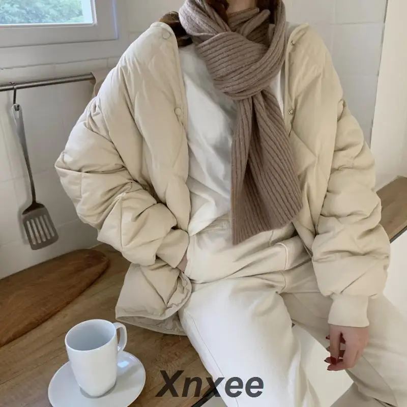 Зимняя модная верхняя одежда повседневные куртки однотонные топы подходящие ко
