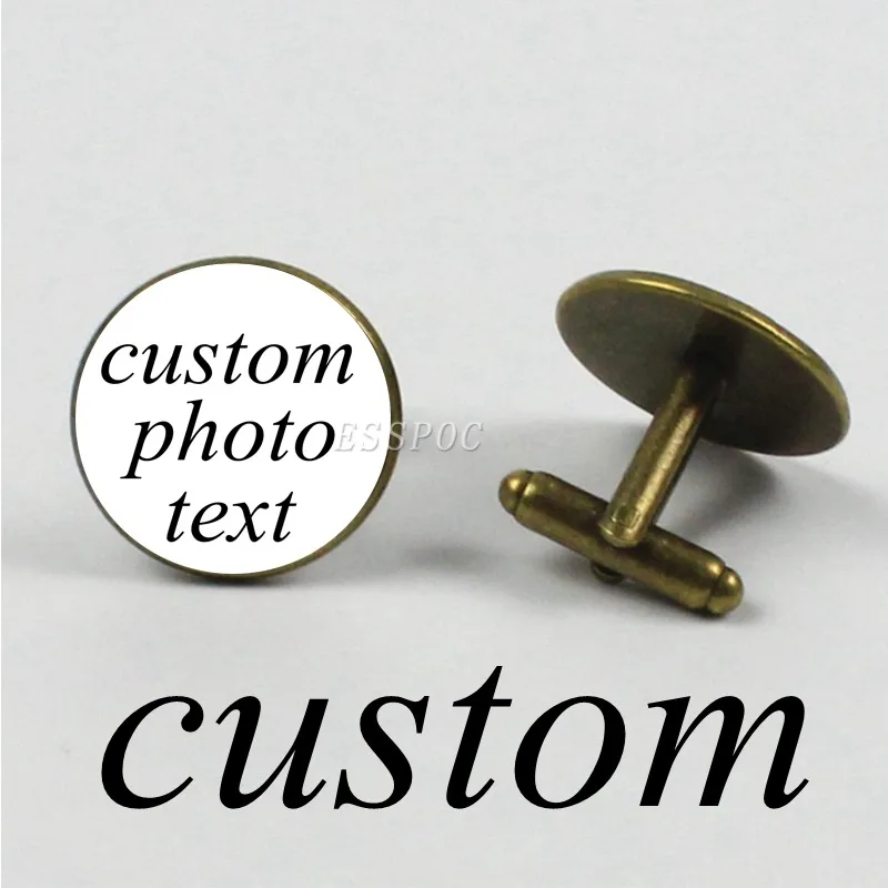 Запонки мужские бронзовые с логотипом на заказ 1 пара | Украшения и аксессуары