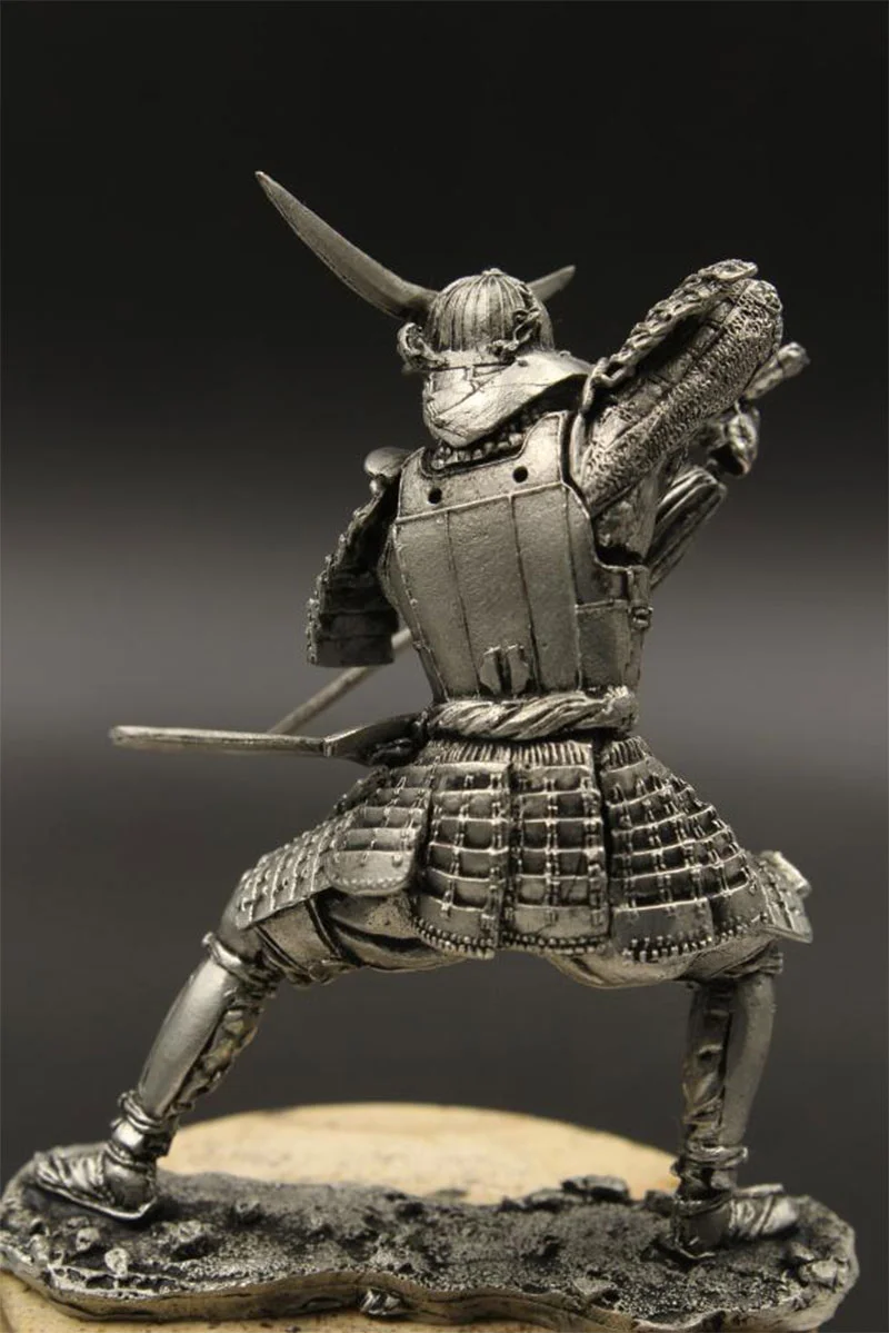 1:24 Масштаб 75 мм оловянный Металл DIY сборка Masamune Ida Броня самурайская Статуэтка фигурка японская Solider статическая Изысканная модель