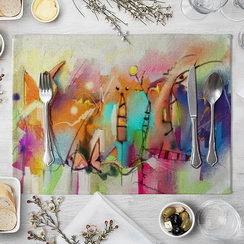 Креативный коврик для стола с рисунком салфетка в виде рыбы мальчика свадебная