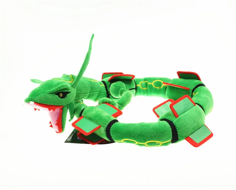 

2 Styles 80cm New Toys green and black Rayquaza soft plush dolls Anime Collectible Stuffed Animals doll Gifts