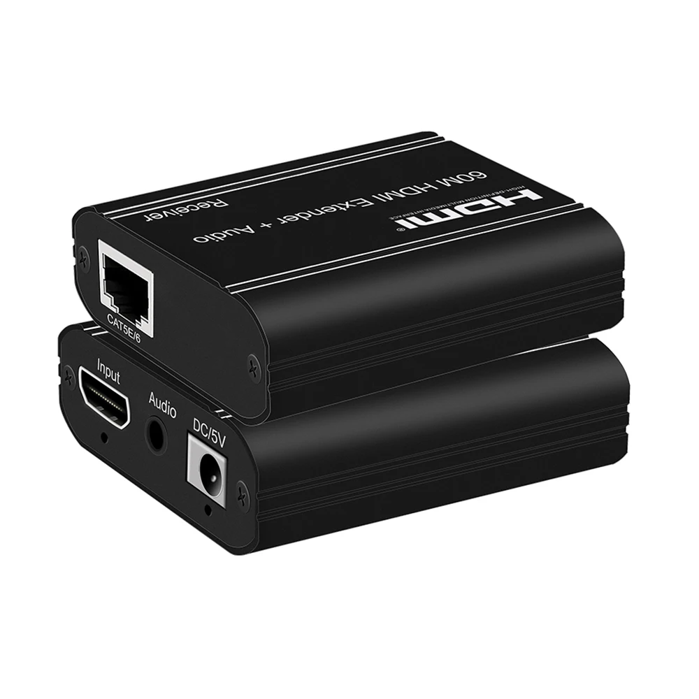 

60 м HDMI-удлинитель через ethernet cat5 cat6 кабель с удлинителем hdmi-выход для PS4 apple tv macs
