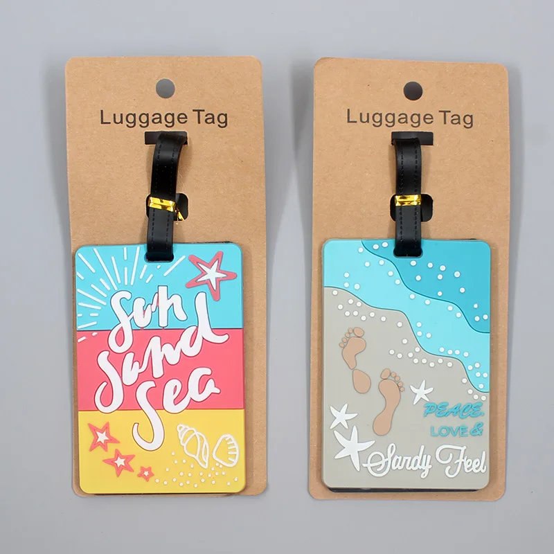 Новинка модные пляжные аксессуары для багажа путешествий бирка из силикагеля