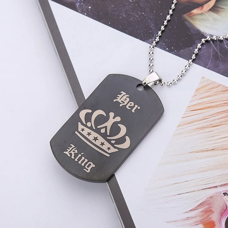 Королевская королева военный бренд корона подвески его и ее обещание