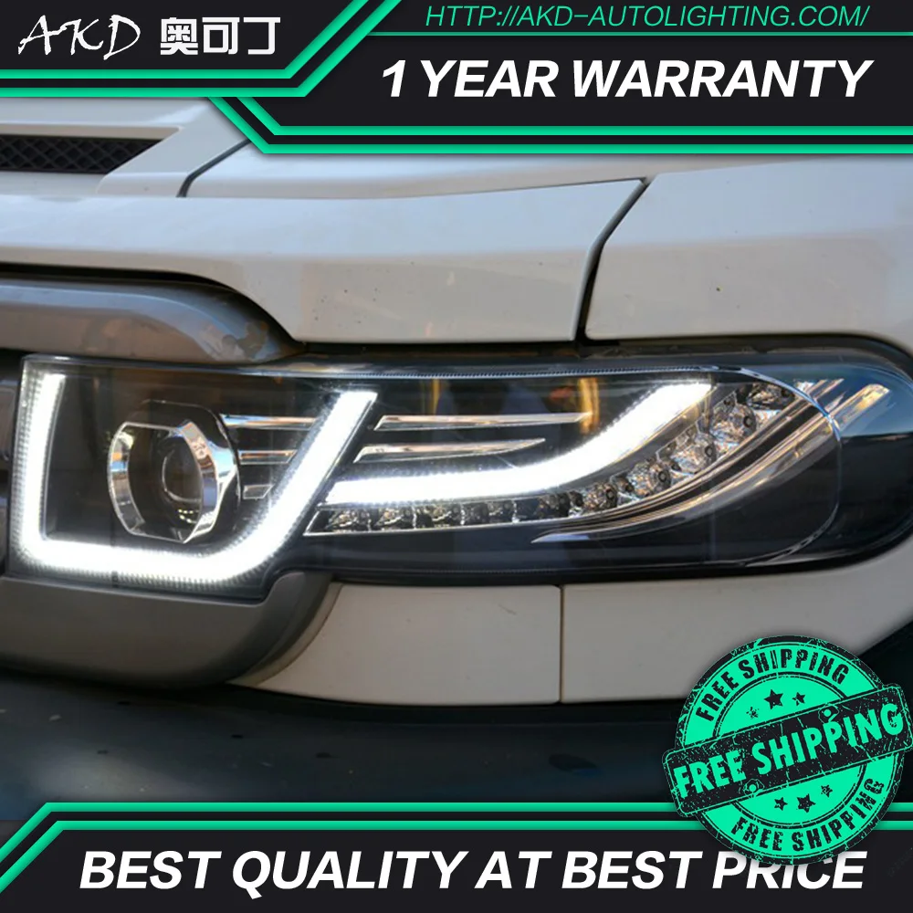 АКД автомобильного тюнинга фары для Toyota FJ Cruiser светодиодные DRL Противотуманные