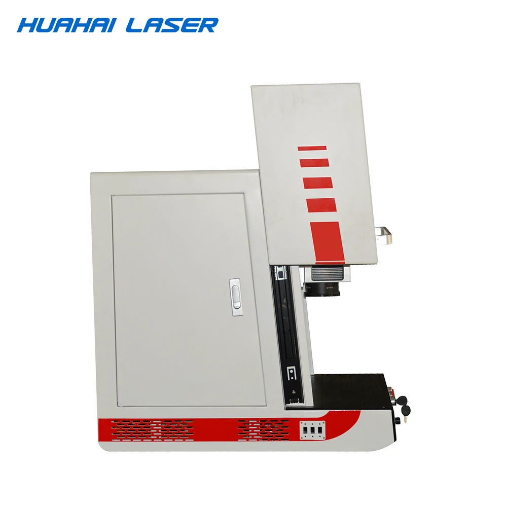 Волоконная лазерная маркировочная машина с защитным шкафом для нержавеющей