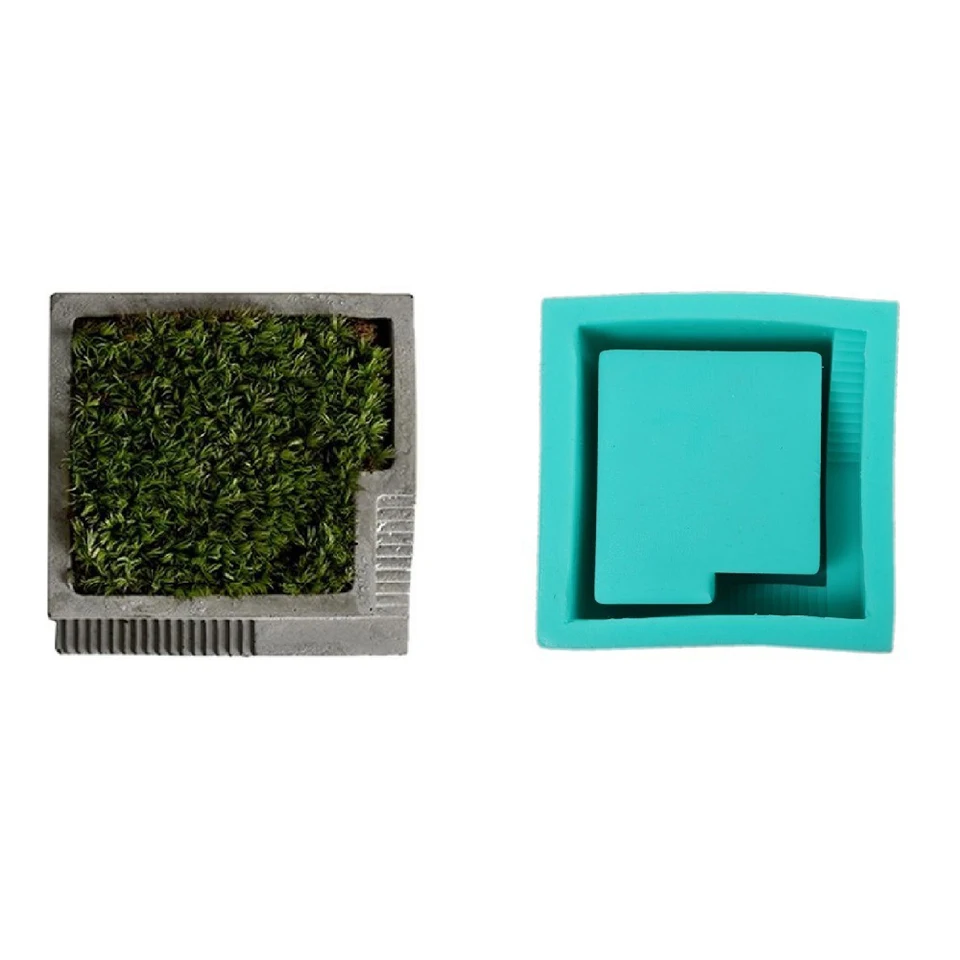 3 вида стилей силиконовые бетонные формы цементная Штукатурная смесь цветок