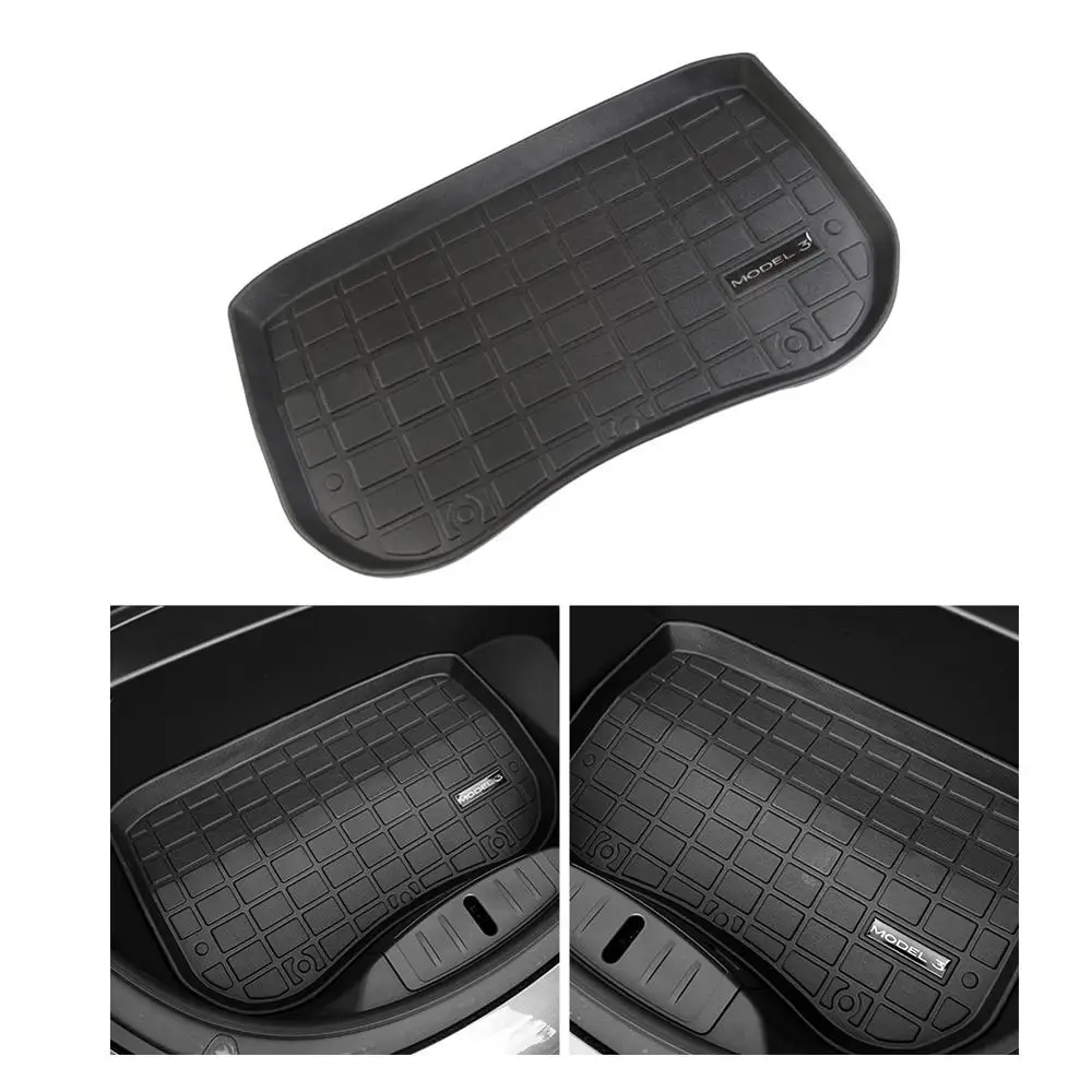 Для Tesla Model 3 2017 2019 1 шт. водонепроницаемый коврик для пола переднего багажника TPE