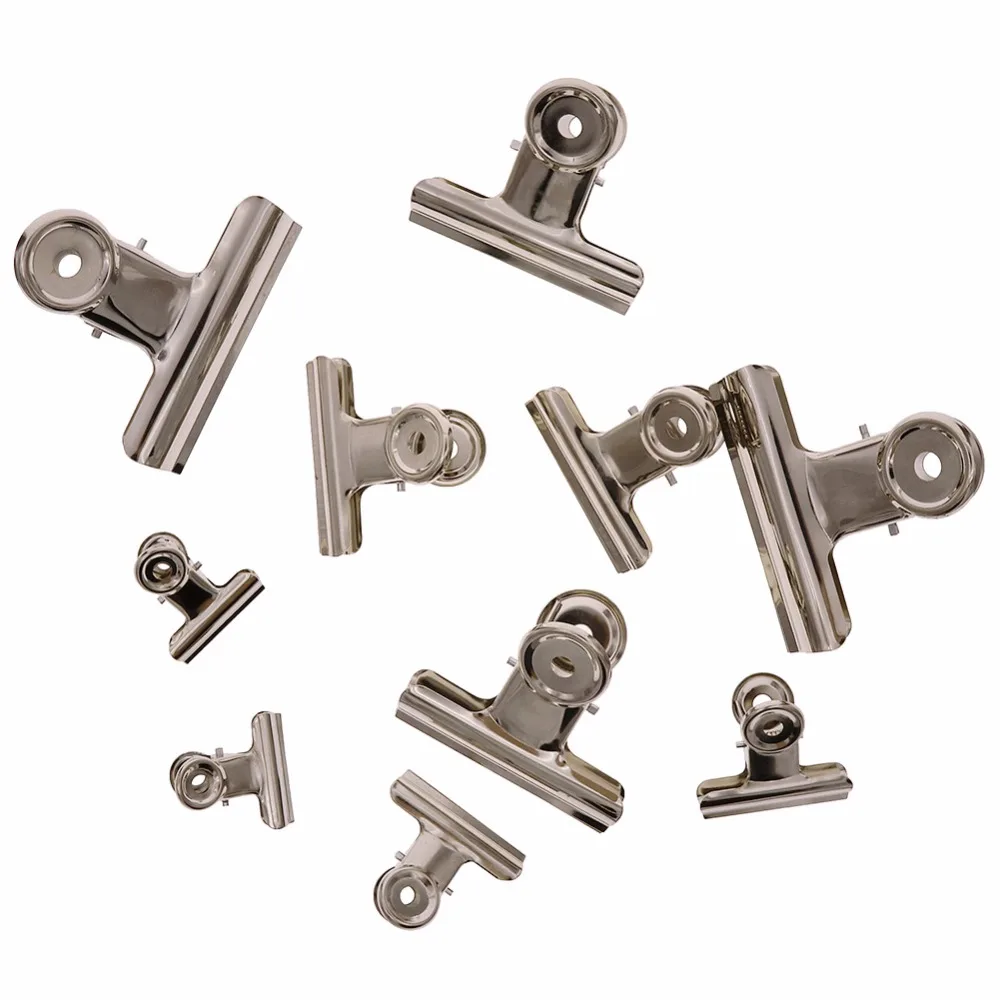 2 шт. сумка из нержавеющей стали зажим для домашней еды прищепки офисные файлы