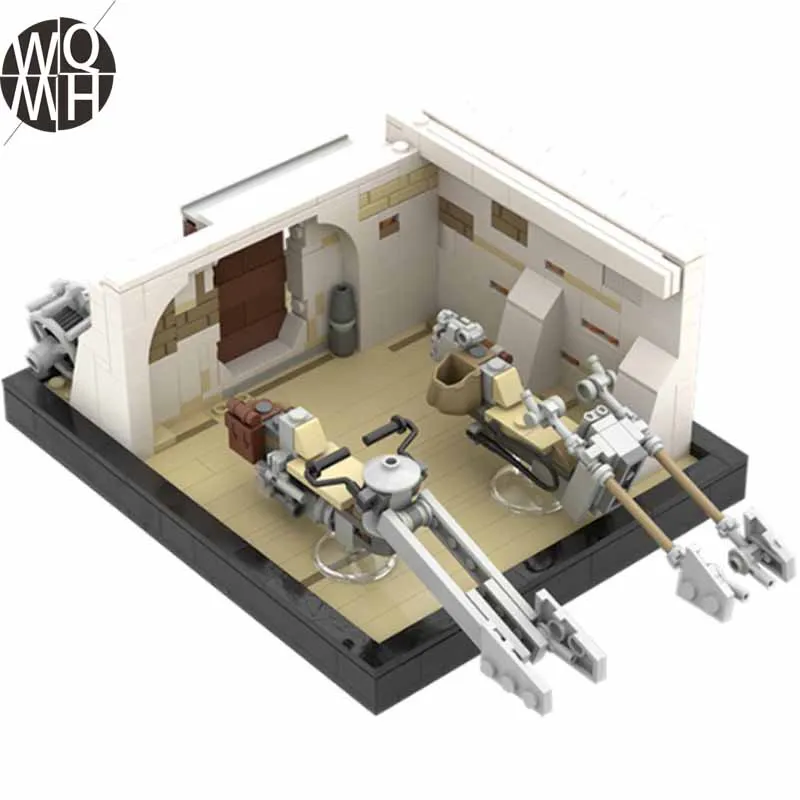 

1713pcs MOC Star Space Series Wars Creative Tatooines Building Blocks Bricks Model Toys Birthday Gift gift