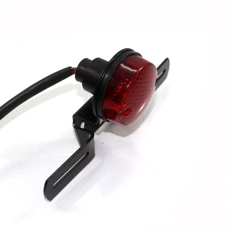 12V 5W Ultra Bright Universal Plastic Stop License Plate LED Tail Light Motorcycle Lamp with Metal Frame |