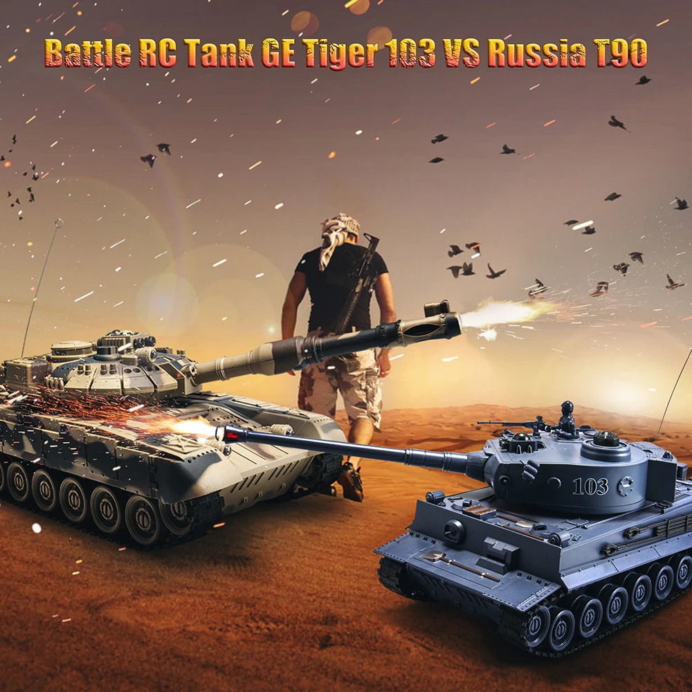 Радиоуправляемый Танк большого размера детские игрушечные машинки двойной
