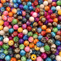 8mm 10mm round shape beads jewelry making acrylic beads multicolor loose bead jewelry diy accessory