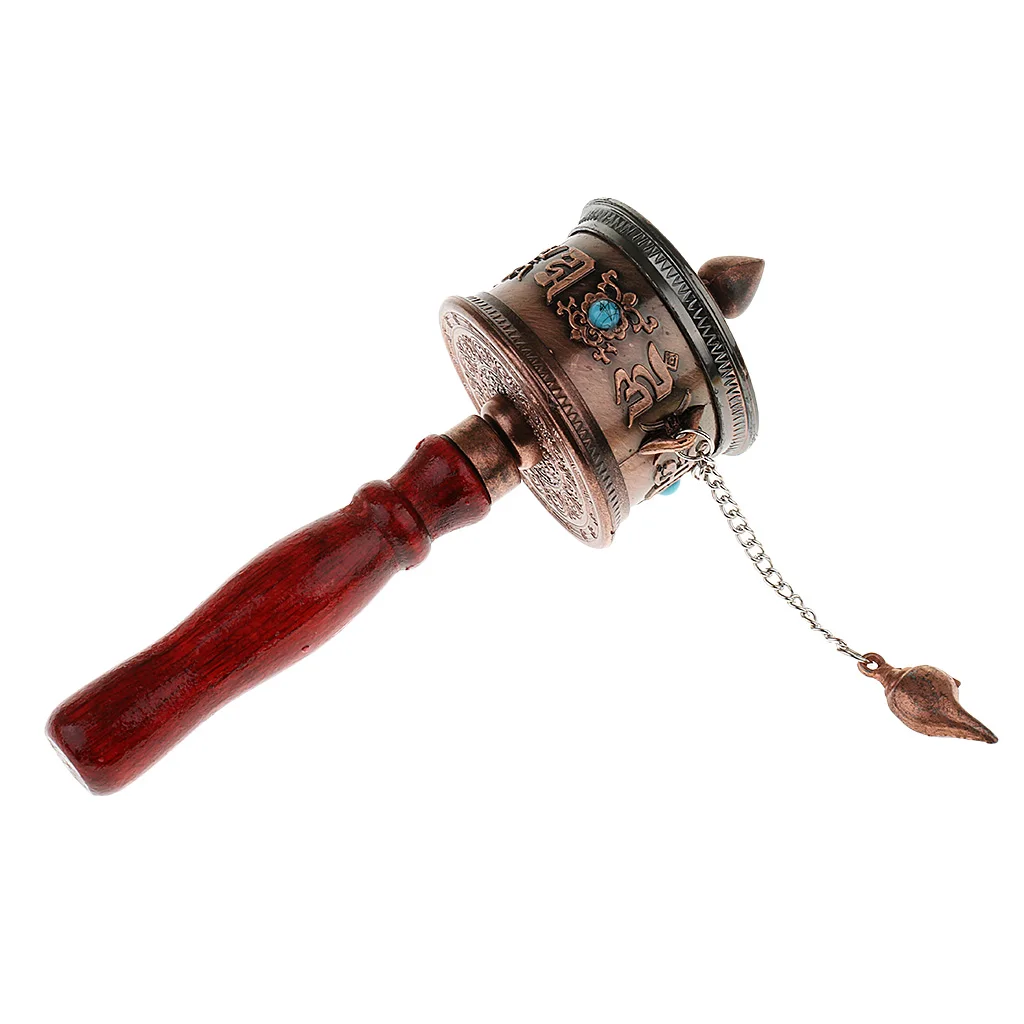 Пластиковый Тибетский молитвенный круг 5 дюйма буддизм Деревянный инструмент с