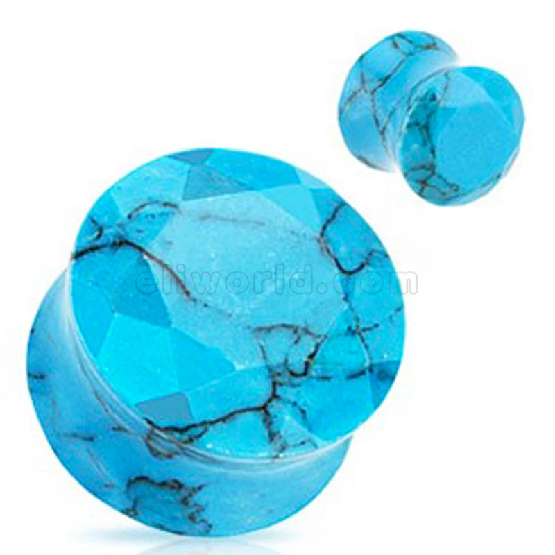 Каменные затычки для ушей Eli 1 шт. женские и мужские серьги-калибры Эспандер