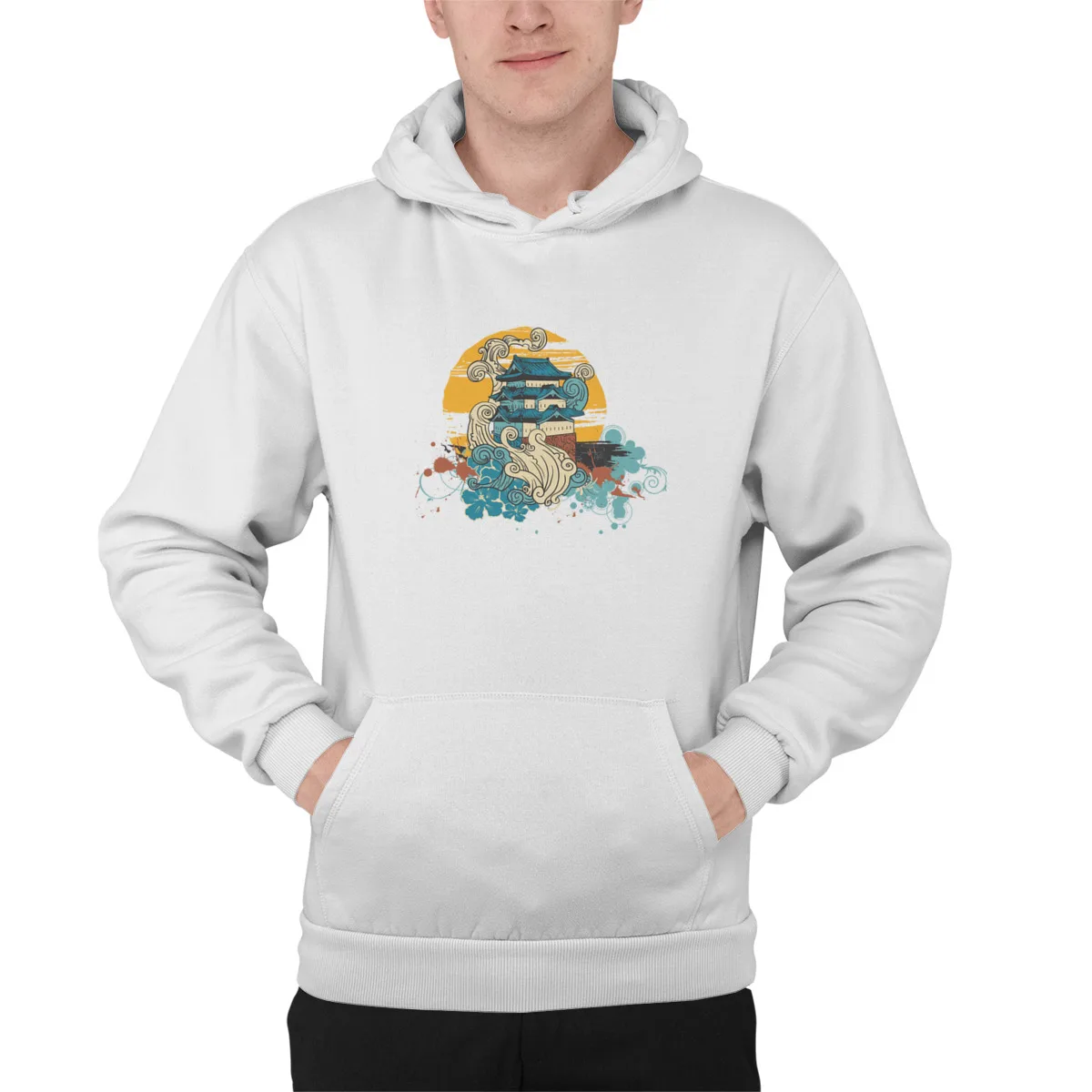 

Men's Hoodie Old Traditional Chinese HouseCotton Games Funny Groot hoodies Sweat Homme 40187