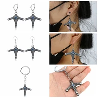 game bloodborne keychain sword hunter badge earring for women pendants men car keyring metal jewelry gift souvenir