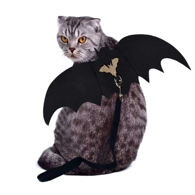Косплей костюм на Хэллоуин для домашних животных собака кошка крыло летучая мышь