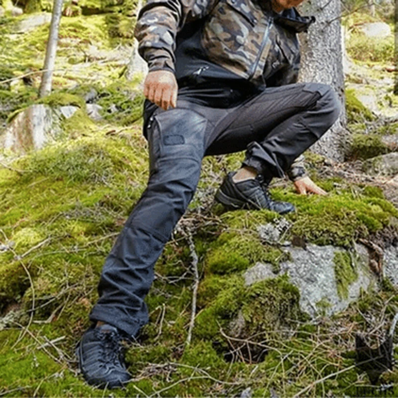 

Брюки-карго мужские водонепроницаемые, повседневные боевые штаны для ходьбы, много карманов, армейские длинные брюки, магазин одежды NYZ