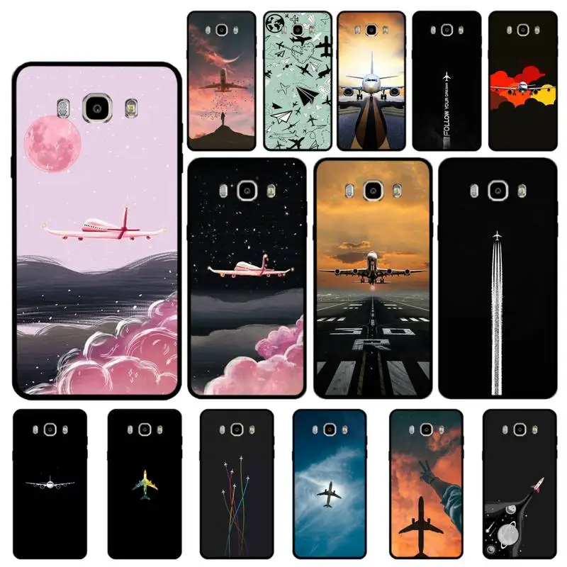 Чехол YNDFCNB для телефона с самолетом Samsung J 4 5 6 7 8 prime plus 2018 2017 2016 J7 core|Бамперы| |