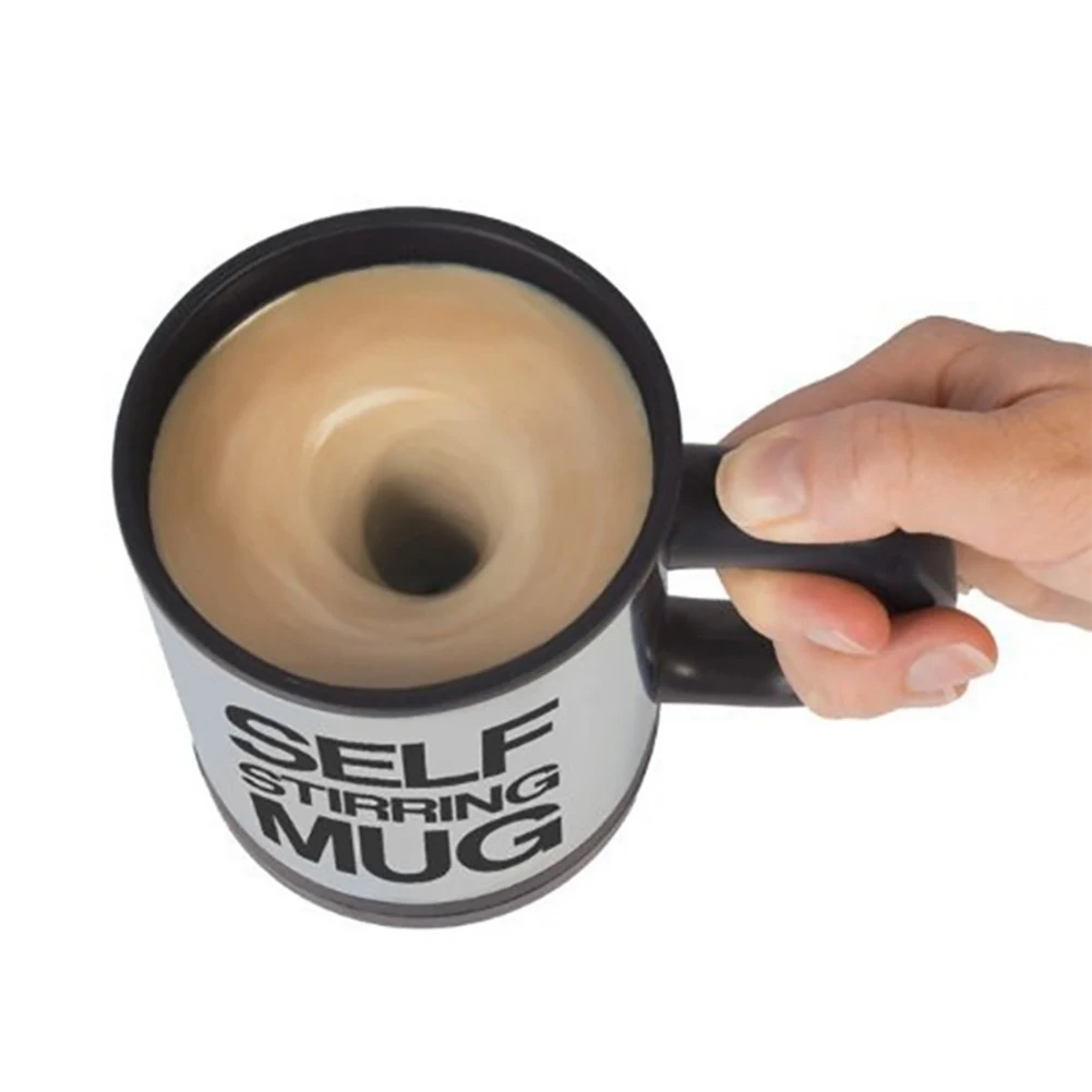 HOT 400ml Mugs Automatic Electric Lazy Self Stirring Cup Coffee Milk Mixing Mug Smart Stainless Steel Juice Mix Drinkware | Дом и сад