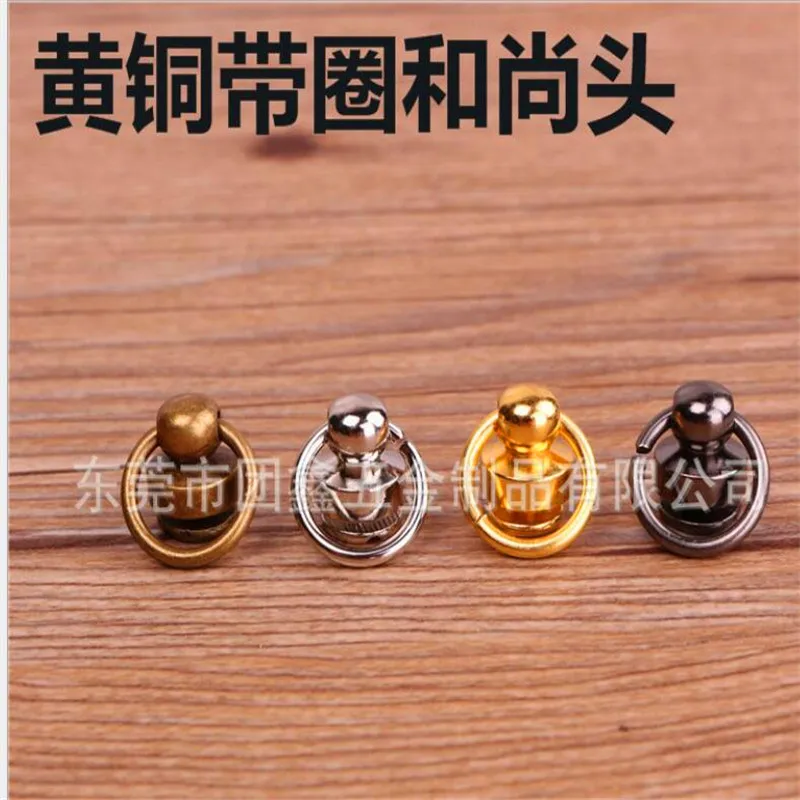 10 мм 100% латунный крюк для собачьей пряжки застежка-молния зажимы ключей D O 8 колец