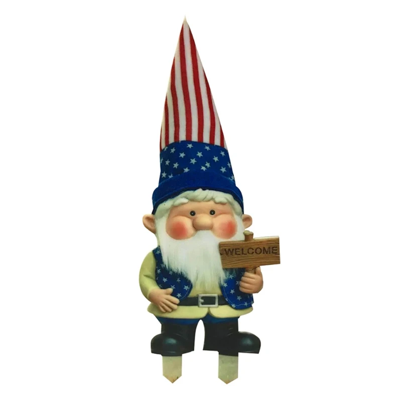 

Funny Christmas Gnomes Peep Yard Sign with Stakes Outdoor Decorations for Garden