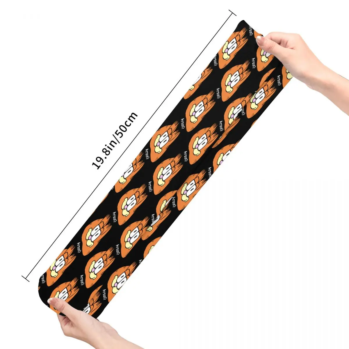 

Unisex Stocking Cursed Garfield asking sports socks running Stocking Stocking Soft fabric 50cm Men Running