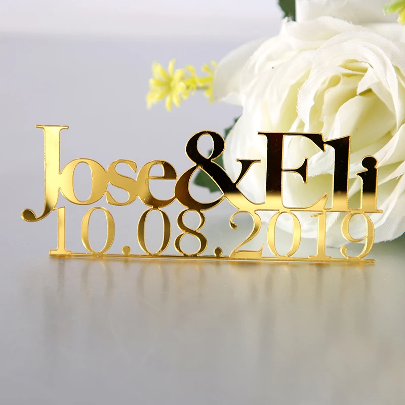 XY-Gold Wedding Place Cards Personalized Acrylic Laser Cut Names name settings tags Signs | Дом и сад