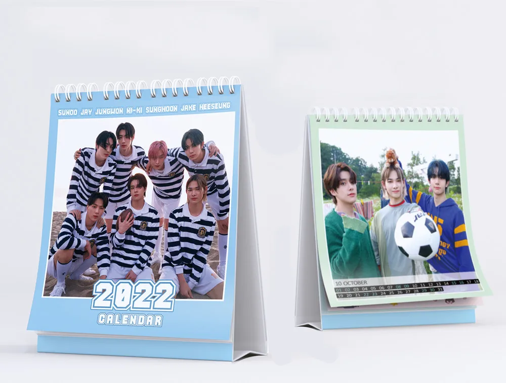 

2022 Kpop Wholesale ENHYPEN Members Desk Calendar Agenda Organizer Planner Books Desktop Calendar SUNOO Fans Gifts Collection