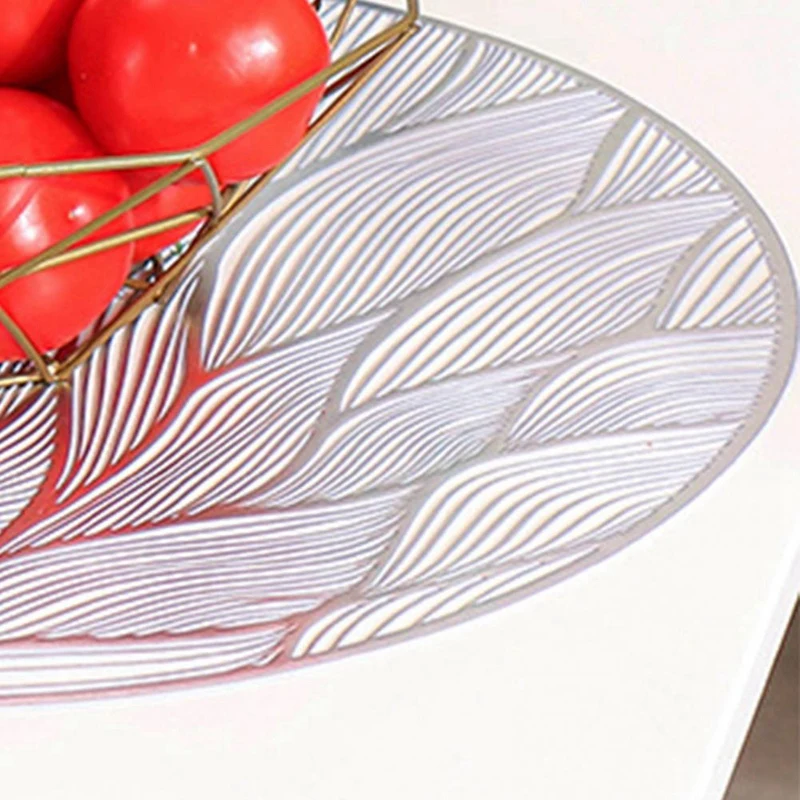 6 шт. мягкие высококачественные кухонные декоративные салфетки круглые