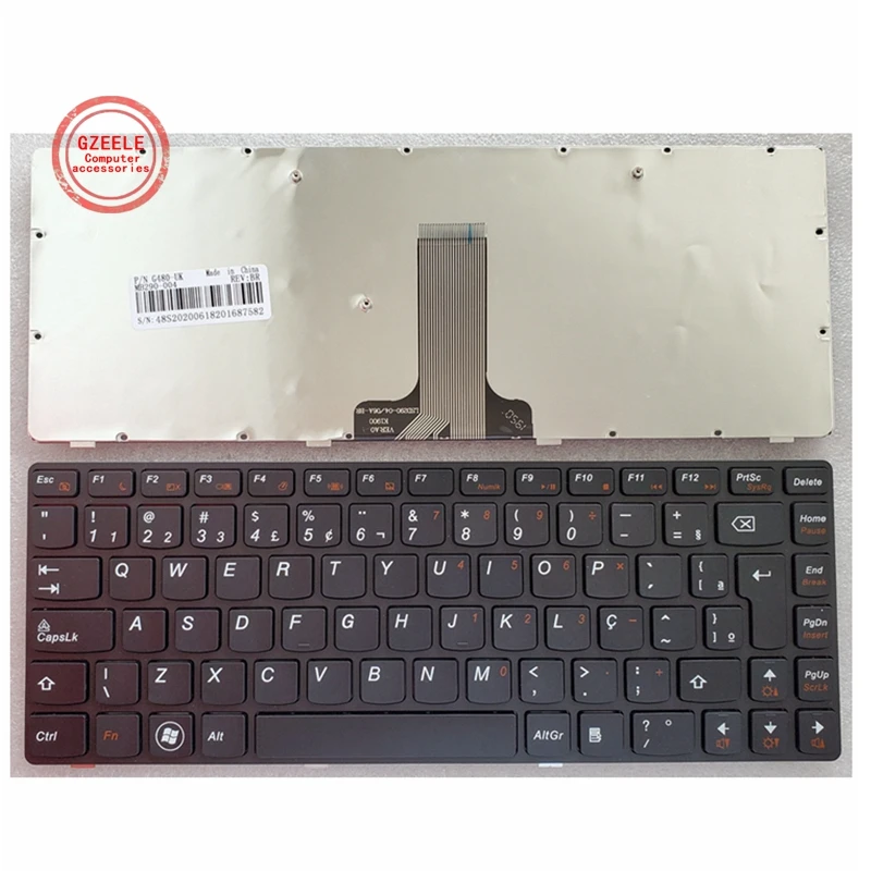 BR Клавиатура для ноутбука LENOVO G480 G480A G485 G485A Z380 Z480 Z485 G490AT G490 B480 B485 G410 G405