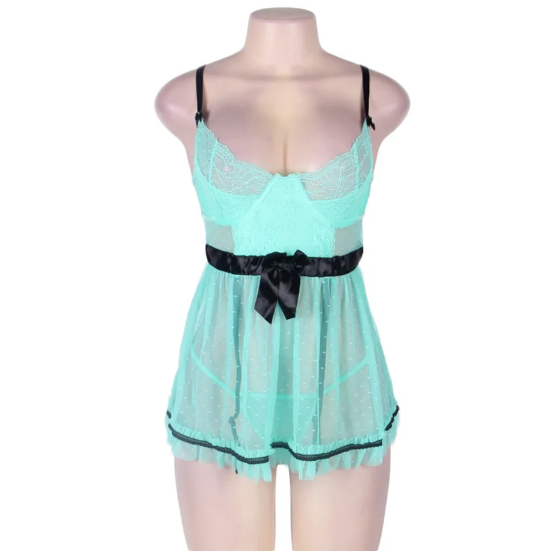 Женское ночное белье без рукавов Ohyeahlover прозрачная Babydoll с открытой спиной и