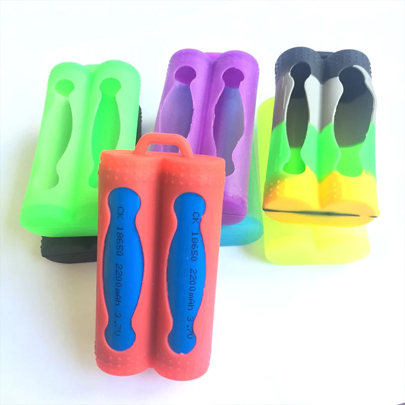 

Double Battery Silicone Sleeve For 18650 Battery Bag Battery Storage Boxes Anti-short Circuit Battery Cover Case
