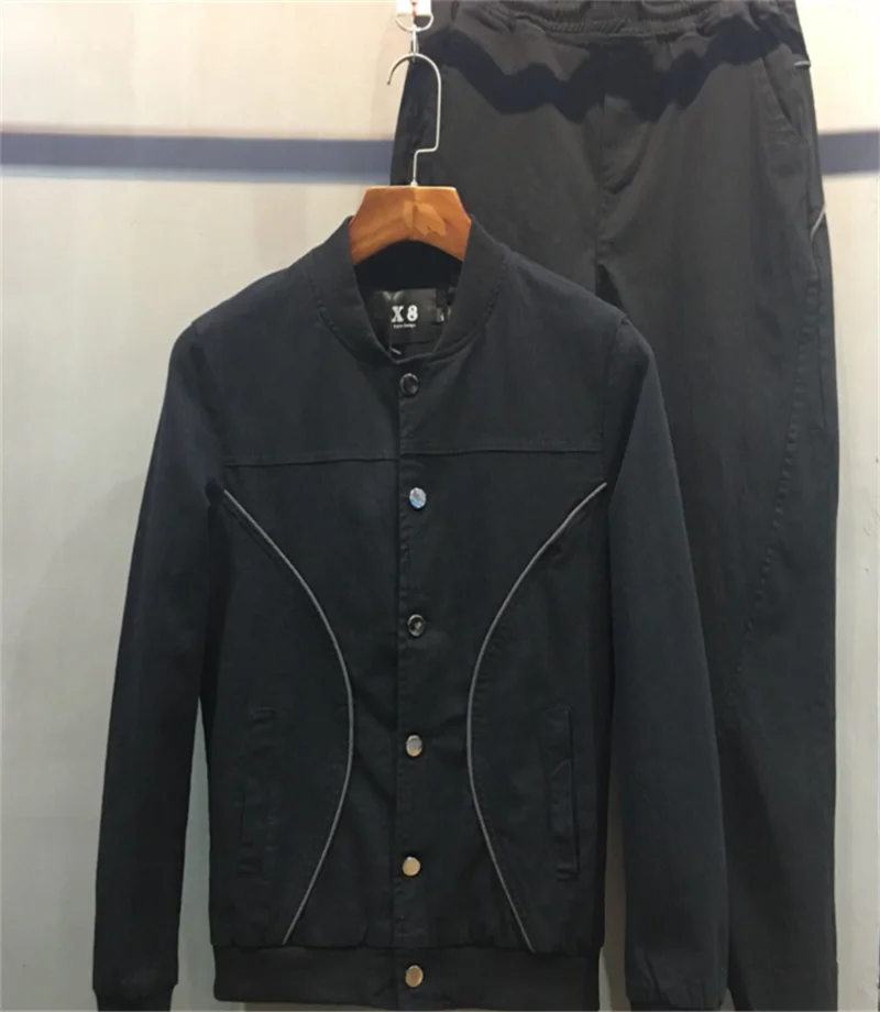 

Высококачественная Мужская Новая модель Летающая куртка однотонное пальто размера плюс