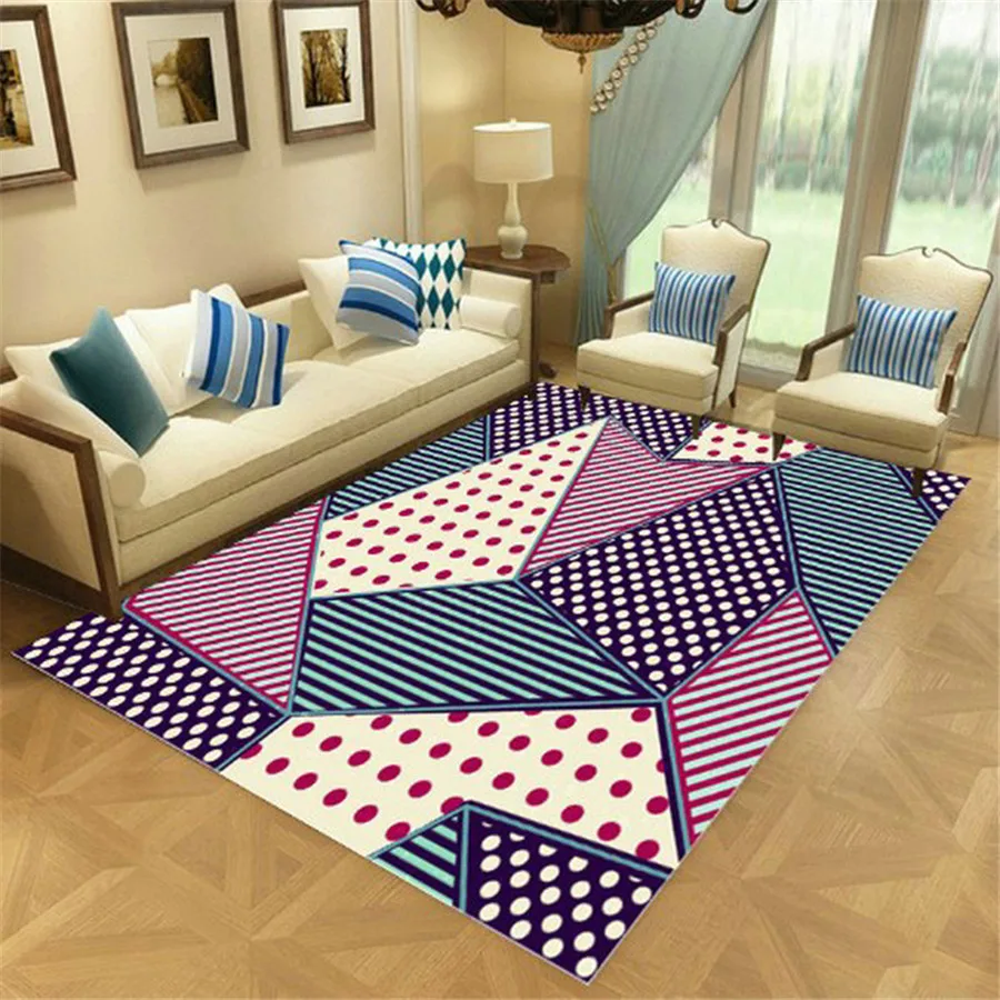 

Color Geometry Fashion Soft Flannel 3D Printed Rugs Mat Rugs Anti-slip Large Rug Carpet Home Decoration Drop Shipping 08