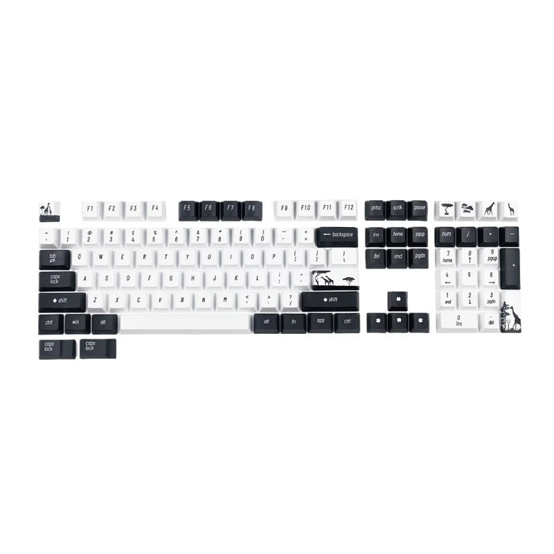 

OEM профильные колпачки клавиш PBT, набор сублимационных ключей для механической игровой клавиатуры D7WC