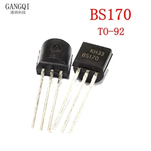 20pcs BS170 170 MOSFET N-Channel 60V 50mA TO-92 0.5A / 600V FET TO92 New triode transistor