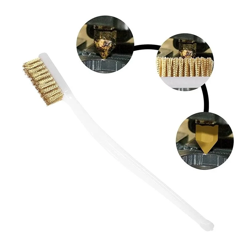 Инструмент для очистки 3D-принтера зубная щетка из медной проволоки медная сопла