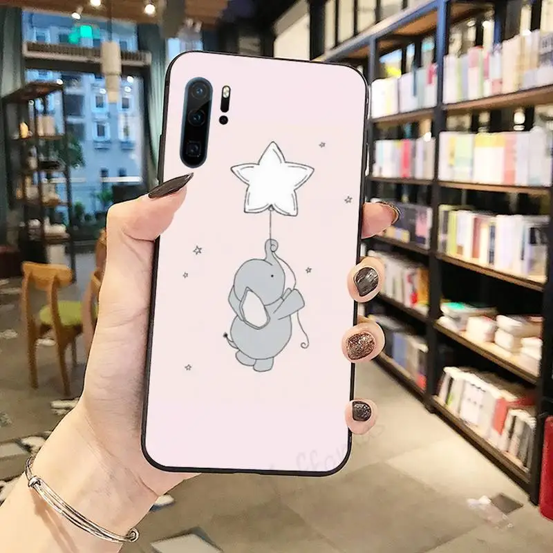 

Super cute cartoon bunny elephant Phone Case For huawei p30 p40 p20 lite pro p smart 2019 2020 nova 6 7 se pro 5t coque