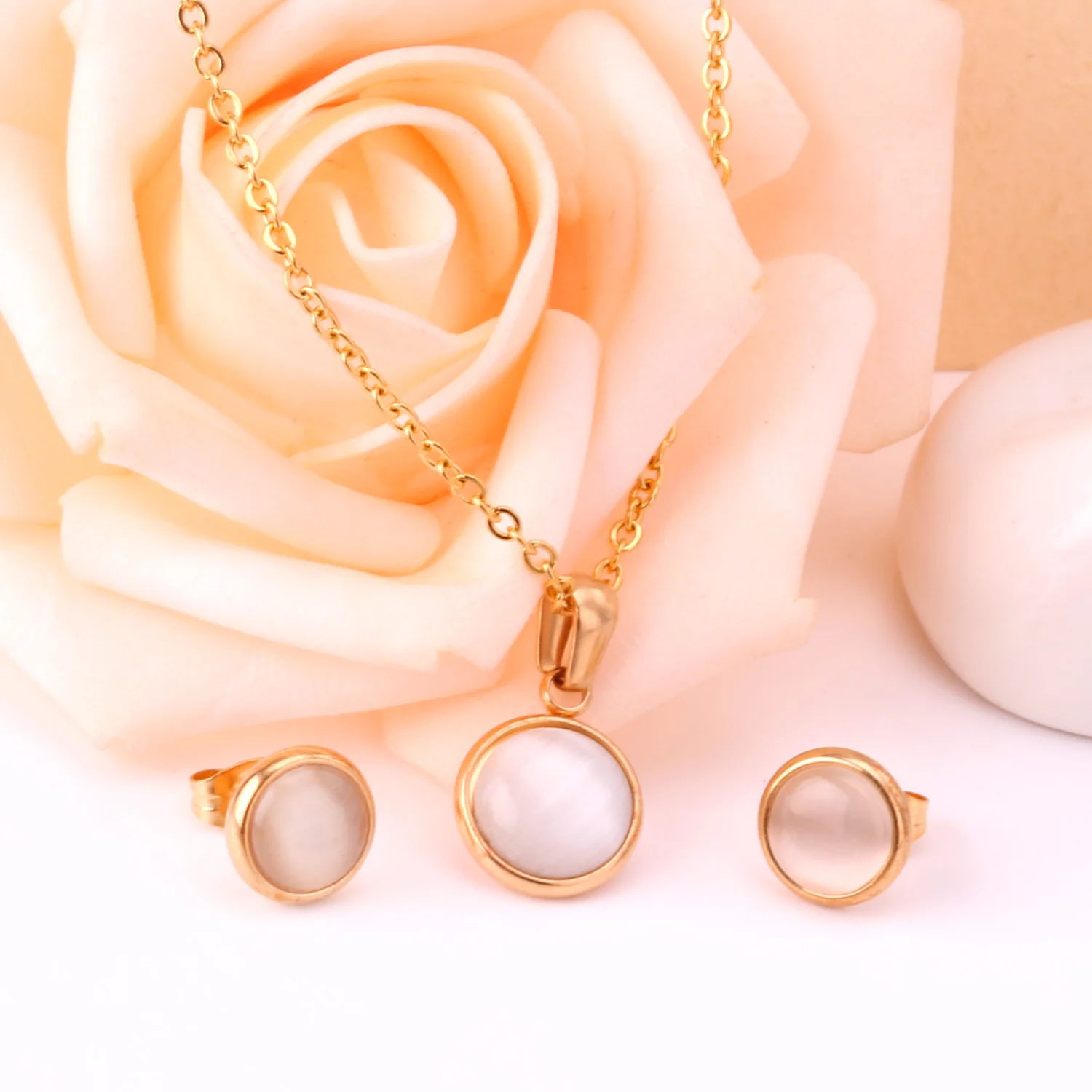 LUXUKISSKIDS опал ракушки Дубай Свадебные Подвески ожерелье серьги женские золотые