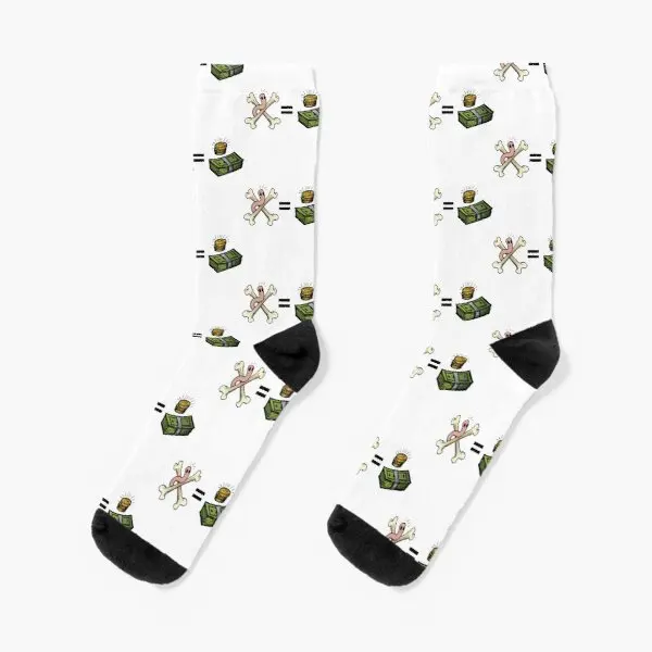 

The Bones Are Their Money And So Are T Crew Socks Girls Unisex Best Short Sports Cartoon Black Mens Breathable Comfortable