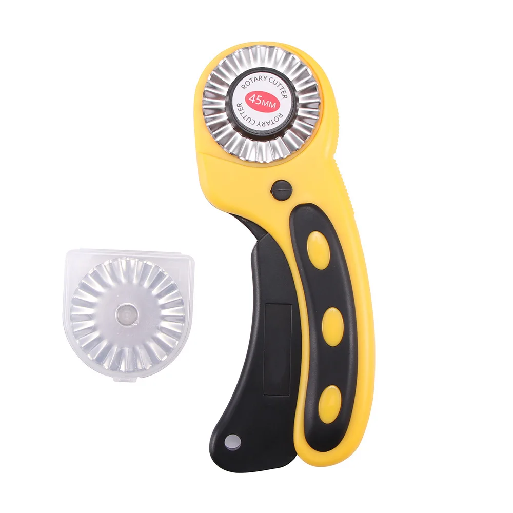 

45mm Fabric Cutter Roller Cutter Professional Cutting Wheel 10 Replaceable Blades