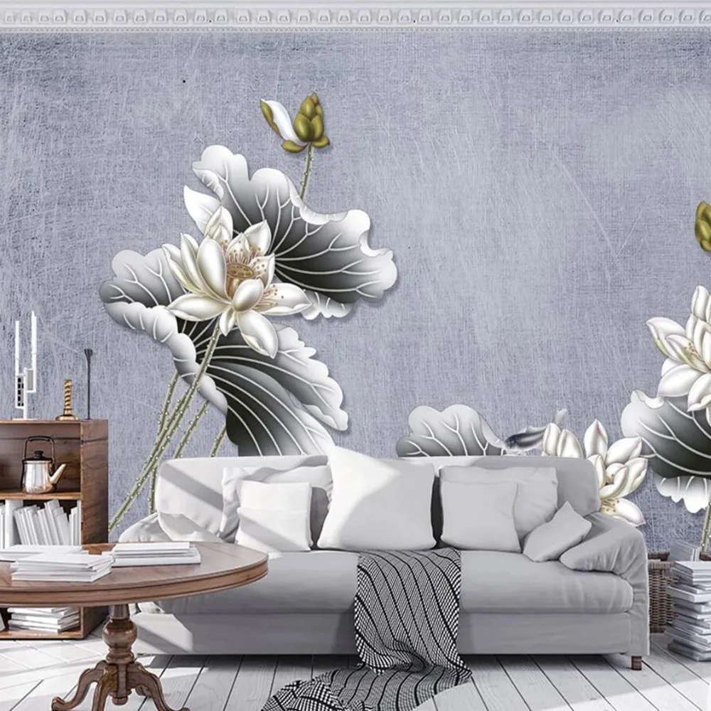 Объемные настенные обои mi'loɿi на заказ 3d в китайском стиле с изображением