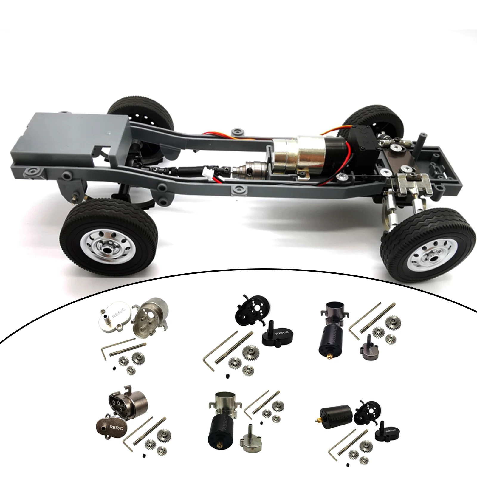 

RC Metal 26/19/24T Gear Upgrade Accessory Set Fit for WPL D12 1/10 RC Crawler Car Remote Control Vehicles Spare Parts Accs