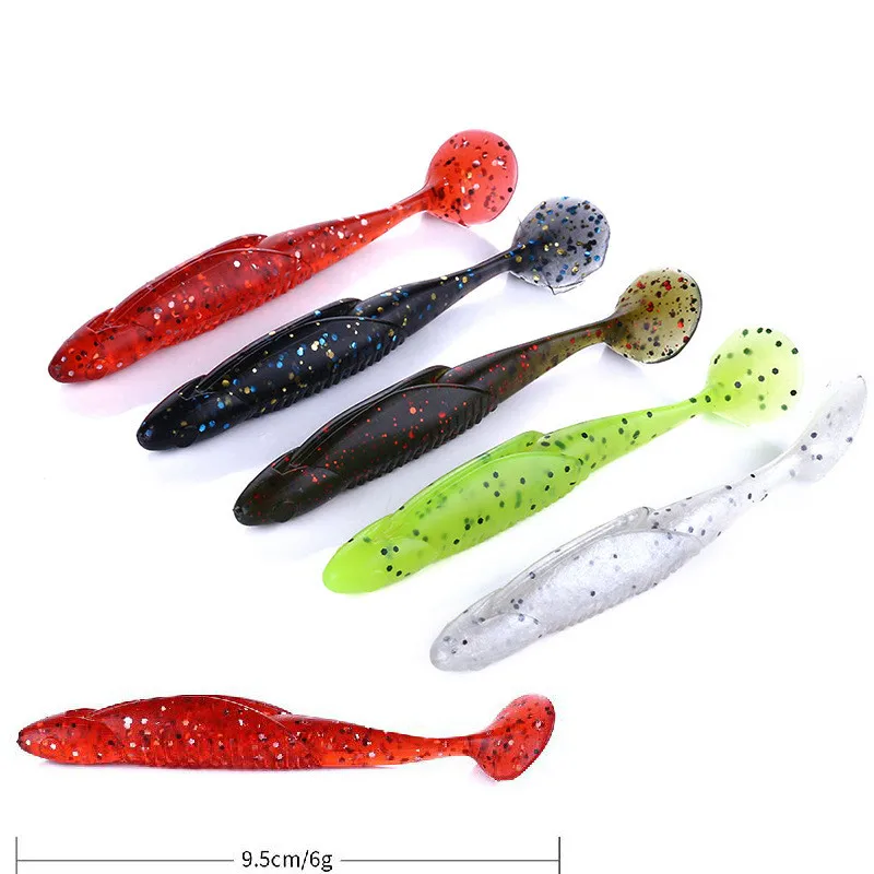 6 шт. Мягкая силиконовая приманка в виде креветки 95 мм г | Спорт и развлечения